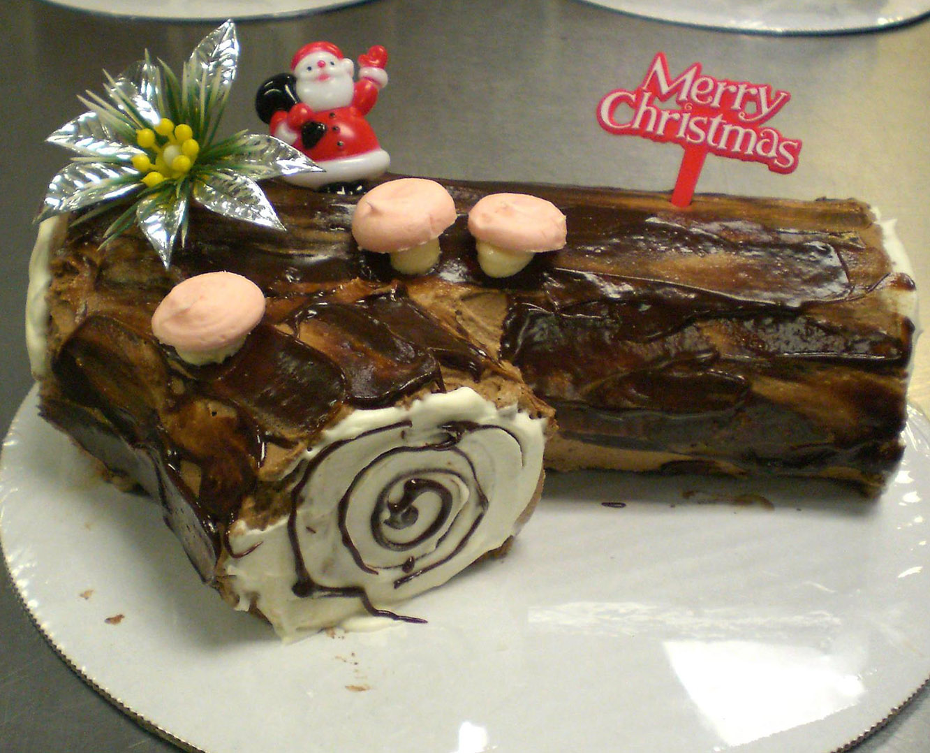 Christmas Log Cake